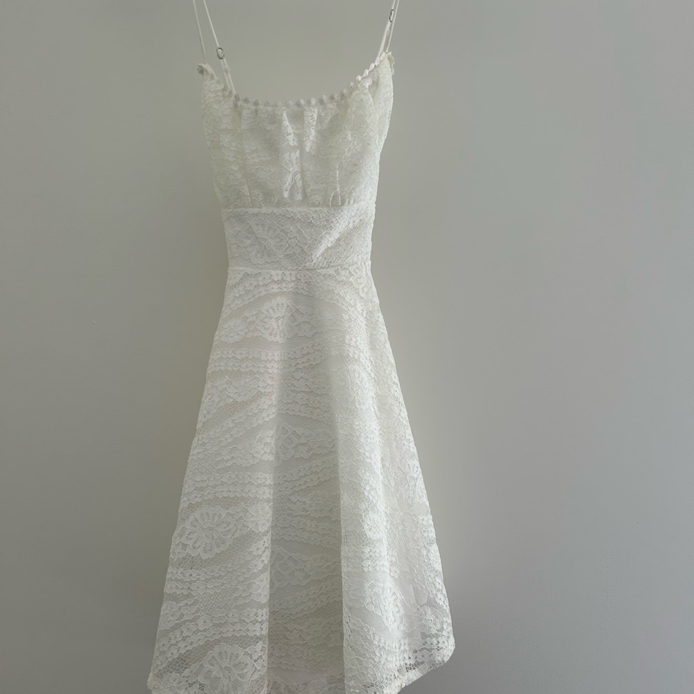 Graduation Dress Saints + Secrets white mini
